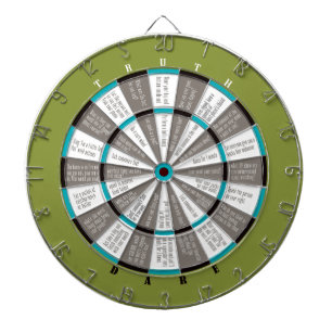 Truth of Dare Dart Board Green/Blue (geen zoenen) Dartbord