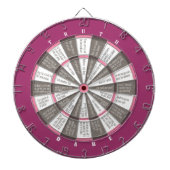 Truth of Dare Dart Board Pink/Grey (geen zoenen) Dartbord (Voorkant)