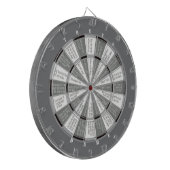 Truth of Dare (geen zoen) Black and White Dartbord (Voorkant Links)