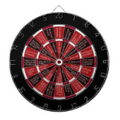 Truth of Dare (geen zoen) Red en Black Dartbord (Voorkant)