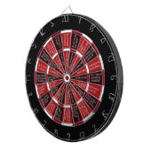 Truth of Dare (geen zoen) Red en Black Dartbord (Voorkant Rechts)