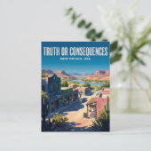 Truth or Consequences USA Briefkaart (Staand voorkant)