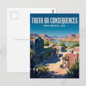 Truth or Consequences USA Briefkaart (Voorkant / Achterkant)