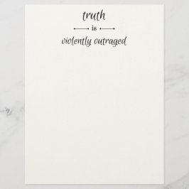 Truth or lie? briefhoofd