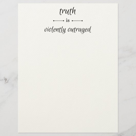 Truth or lie? briefhoofd (Voorkant)