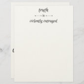 Truth or lie? briefhoofd (Voorkant / Achterkant)