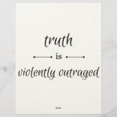 Truth or lie? briefhoofd (Achterkant)