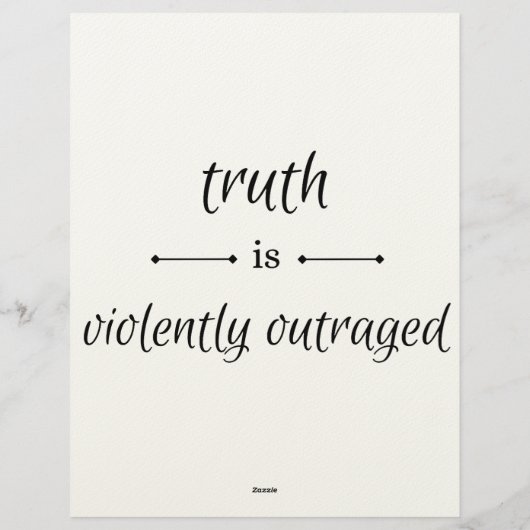 Truth or lie? briefhoofd (Achterkant)