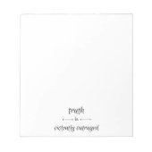 Truth or lie? notitieblok (Voorkant)