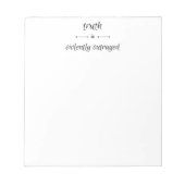 Truth or lie? notitieblok (Voorkant)