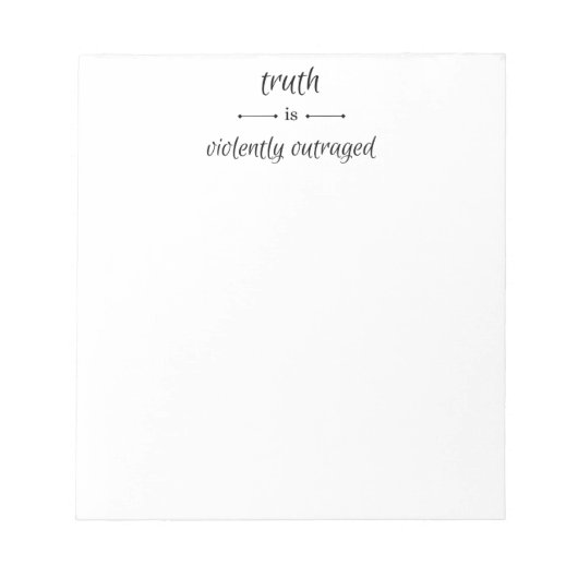 Truth or lie? notitieblok (Voorkant)