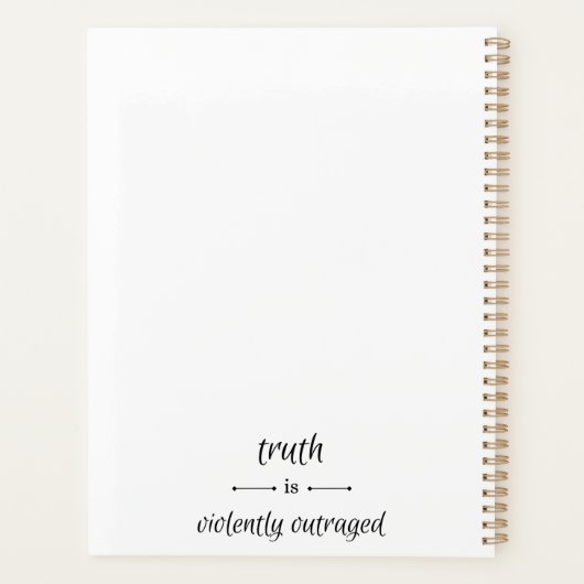 Truth or lie? planner (Achterkant)