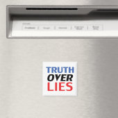 "Truth over Lies" blauw wit rood zwart - magneet (Insitu (Vaatwasser))