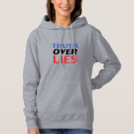 "Truth over Lies" - blauw, wit, zwart, rood - Hoodie