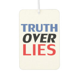 "Truth over Lies" blauwe witte zwarte zwarte auto Luchtverfrisser