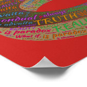 Truth Paradox Reality Inspirerend Philosophy Poster (Hoek)