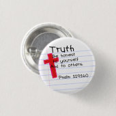 Truth pin ronde button 3,2 cm (Voorkant /achterkant)