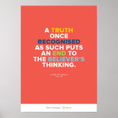 Truth Puts an End to a Believer's Thinking Poster (Voorkant)