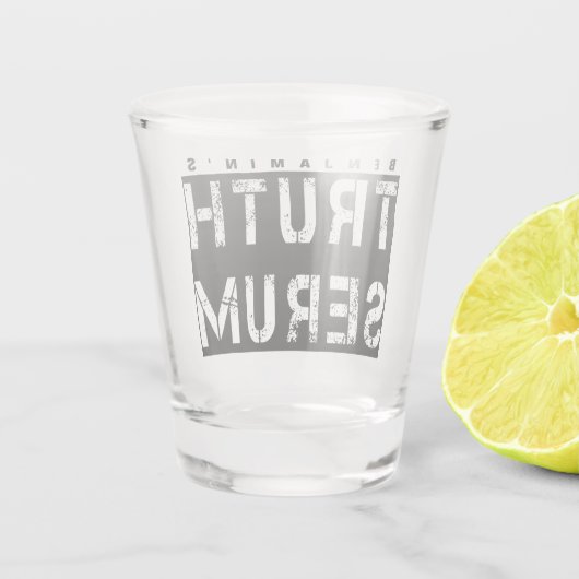 Truth Serum Personalized Shot Glas (Achterkant)