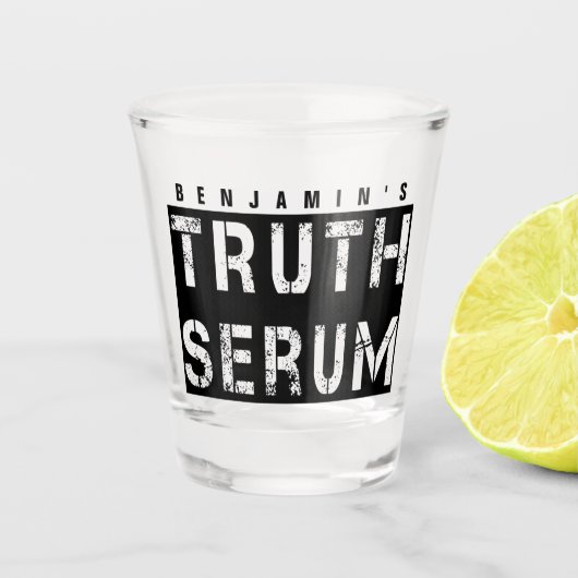 Truth Serum Personalized Shot Glas (Voorkant)