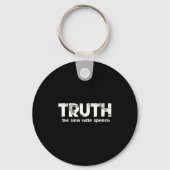 Truth The New Hate Speech Funny Quote  Sleutelhanger (Voorkant)