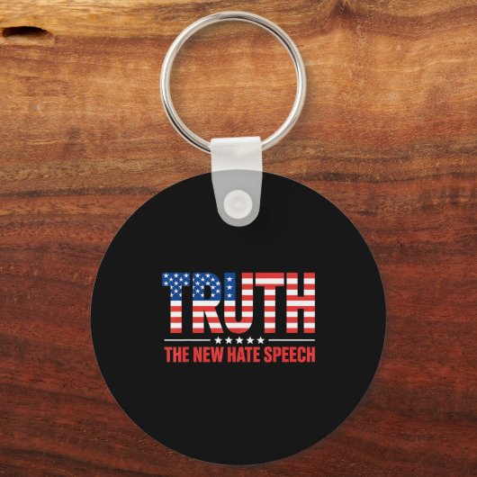 Truth The New Hate Speech Litical Correctness Usa Sleutelhanger (Voorkant)