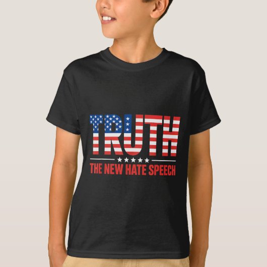 Truth The New Hate Speech Litical Correctness Usa  T-shirt (Voorkant)