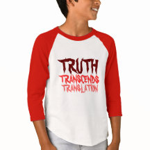 TRUTH TRANSCENES YOUTH RED RAGLAN