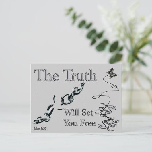 Truth Will Set You Free Briefkaart (Staand voorkant)