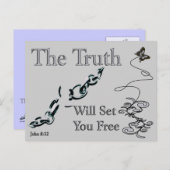 Truth Will Set You Free Briefkaart (Voorkant / Achterkant)