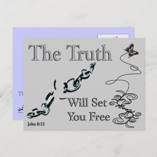 Truth Will Set You Free Briefkaart (Voorkant / Achterkant)