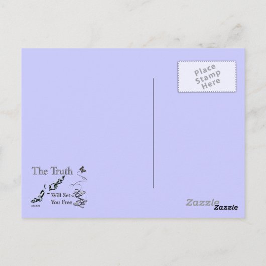 Truth Will Set You Free Briefkaart (Achterkant)