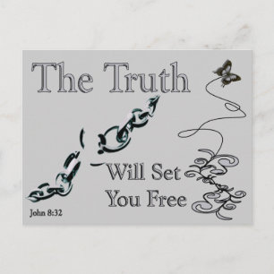 Truth Will Set You Free Briefkaart