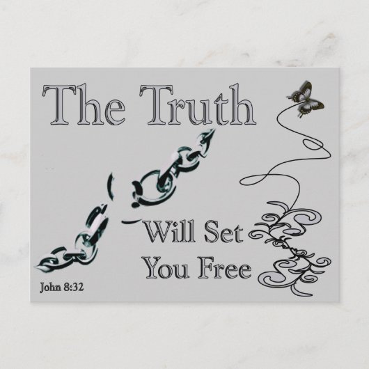 Truth Will Set You Free Briefkaart (Voorkant)