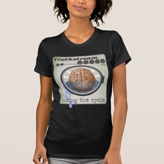 Truthstream Media Brainwash Logo T-shirt (Voorkant)