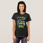Try The Scary Smile Pumpkin Jack O Lantern Face T-shirt (Voorkant volledig)