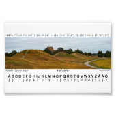 Tryck — Kungshögarna + runalfabetet Foto Afdruk (Voorkant)