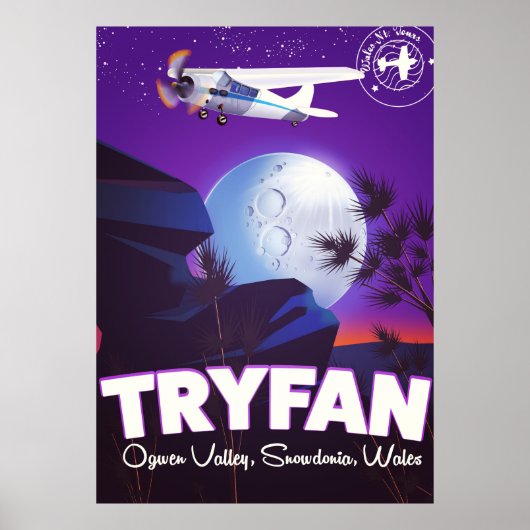 Tryfan,Ogwen-vallei,Snowdonia,Wales Poster (Voorkant)