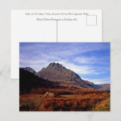 Tryfan Snowdonia North Wales Briefkaart (Voorkant / Achterkant)