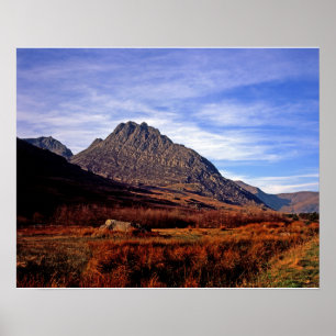 Tryfan Snowdonia North Wales Briefkaart Poster