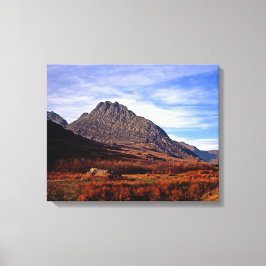 Tryfan Snowdonia North Wales Briefkaart Poster Fau Canvas Afdruk
