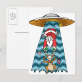 Trying to steal Santa Feestdagenkaart (Voorkant / Achterkant)