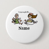 Trypanophobic or  Fear of Needles Nurse Button (Voorkant)