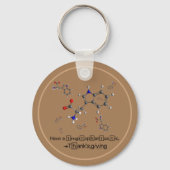 Tryptophan Molecule Sleutelhanger (Achterkant)