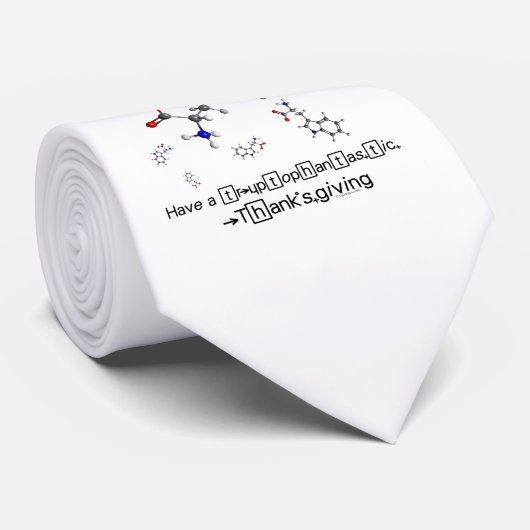 Tryptophan Molecule Stropdas (Opgerold)