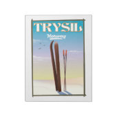 Trysil Noorwegen, Noorwegen ski reisposter Notitieblok (Linkerzijde)