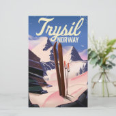 Trysil Noorwegen skigebied Briefpapier (Staand voorkant)