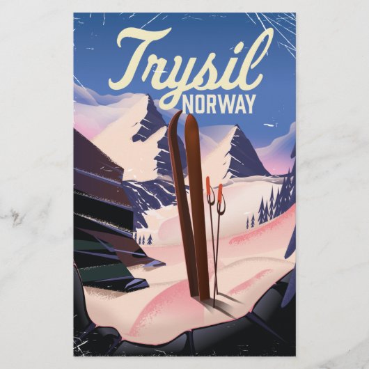 Trysil Noorwegen skigebied Briefpapier (Voorkant)