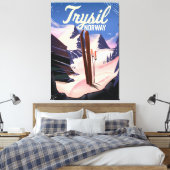 Trysil Noorwegen skigebied Canvas Afdruk (Insitu (Slaapkamer))