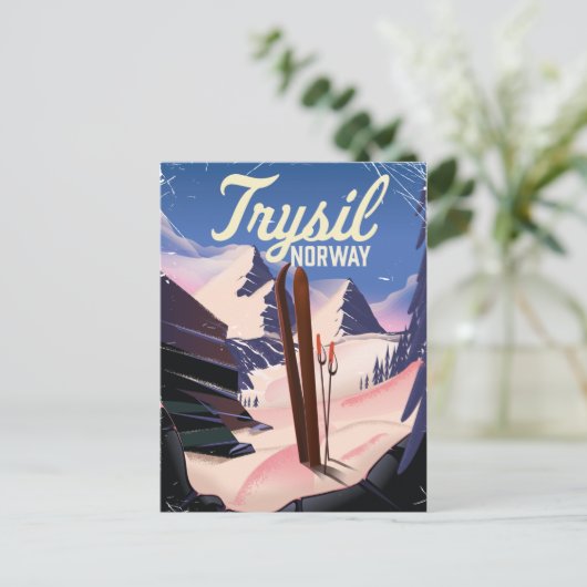 Trysil Norway ski Briefkaart (Staand voorkant)